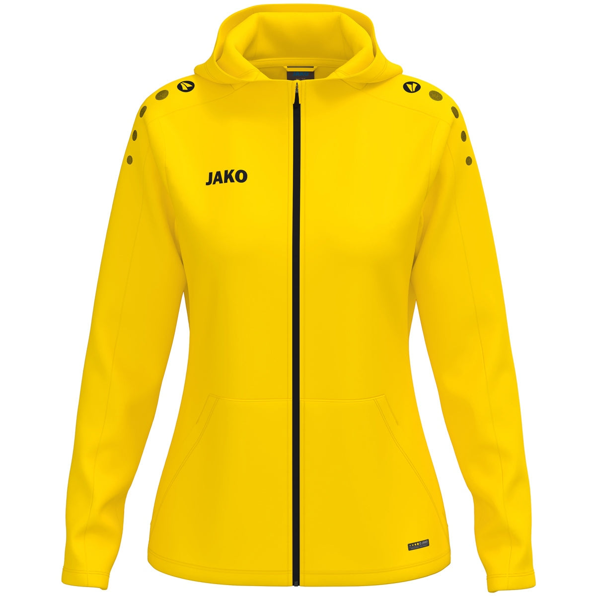 JAKO Kapuzenjacke One Damen – Gelb (vorne)