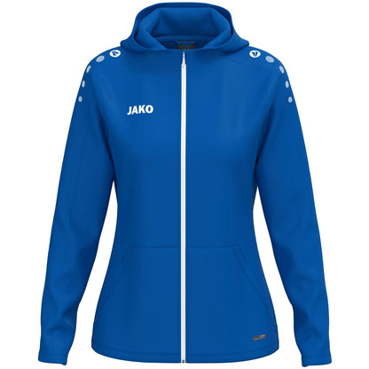JAKO Kapuzenjacke One Damen – Blau (400) (vorne)