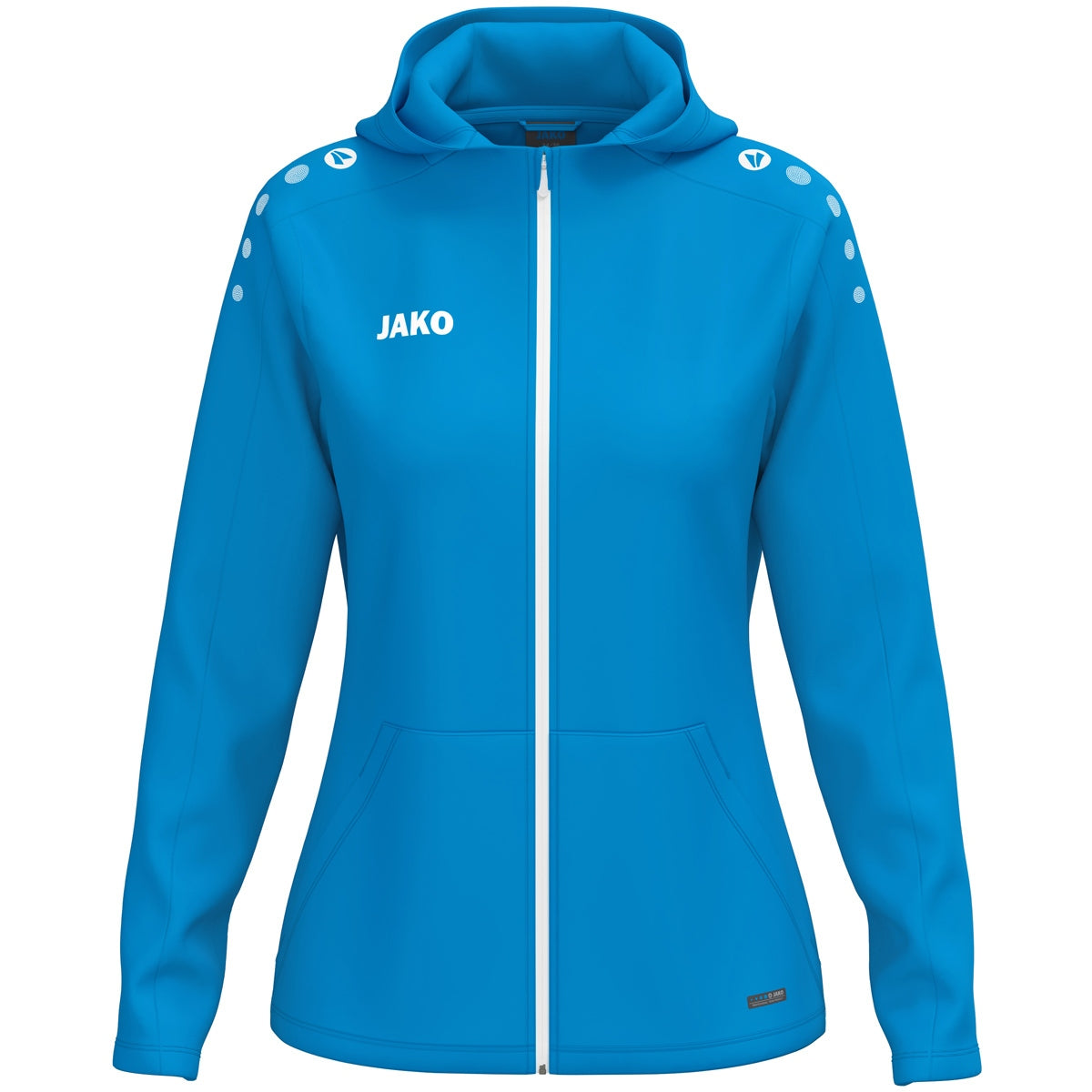 JAKO Kapuzenjacke One Damen – Blau (440) (vorne)
