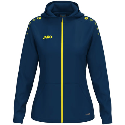 JAKO Kapuzenjacke One Damen – Blau (941) (vorne)