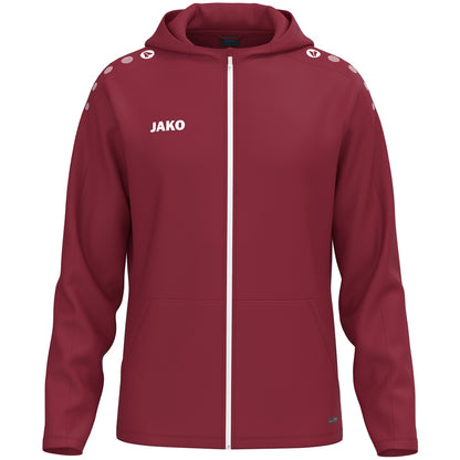 JAKO Kapuzenjacke One – Rot (155) (vorne)
