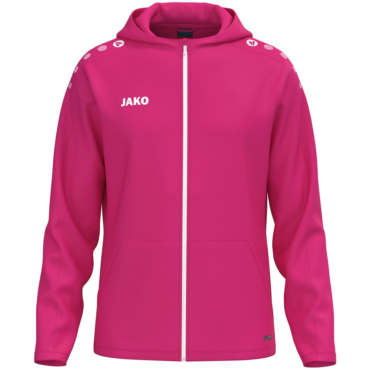 JAKO Kapuzenjacke One – Pink (vorne)