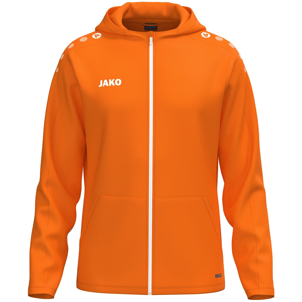 JAKO Kapuzenjacke One – Orange (vorne)
