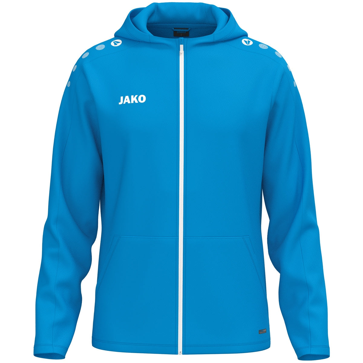 JAKO Kapuzenjacke One – Blau (440) (vorne)
