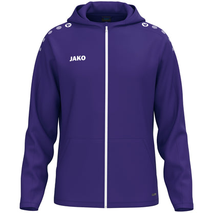 JAKO Kapuzenjacke One – Lila (vorne)