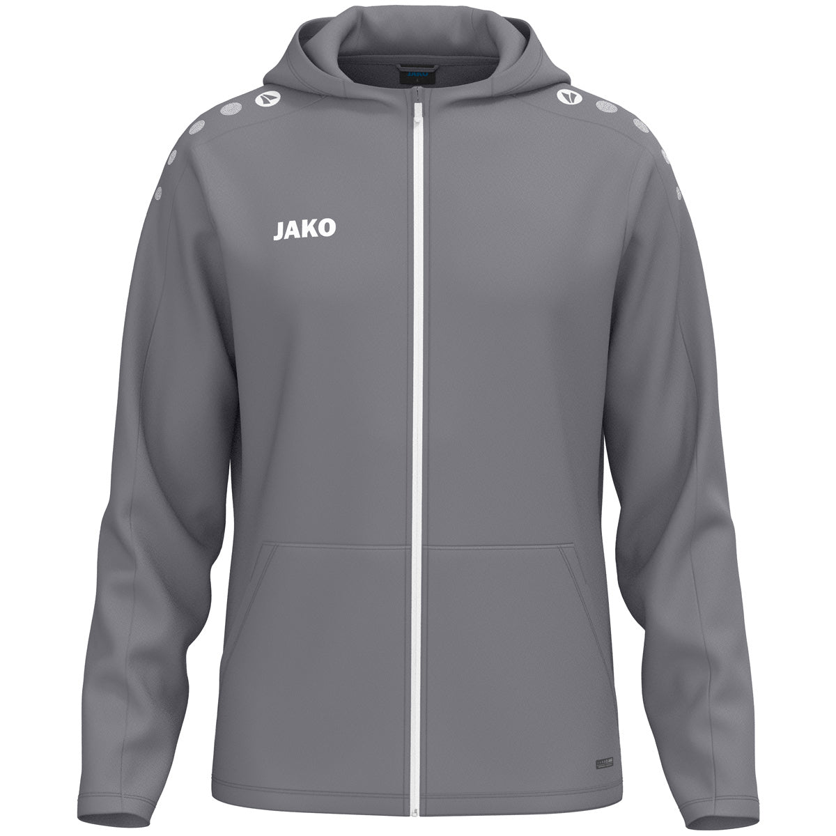 JAKO Kapuzenjacke One – Grau (vorne)