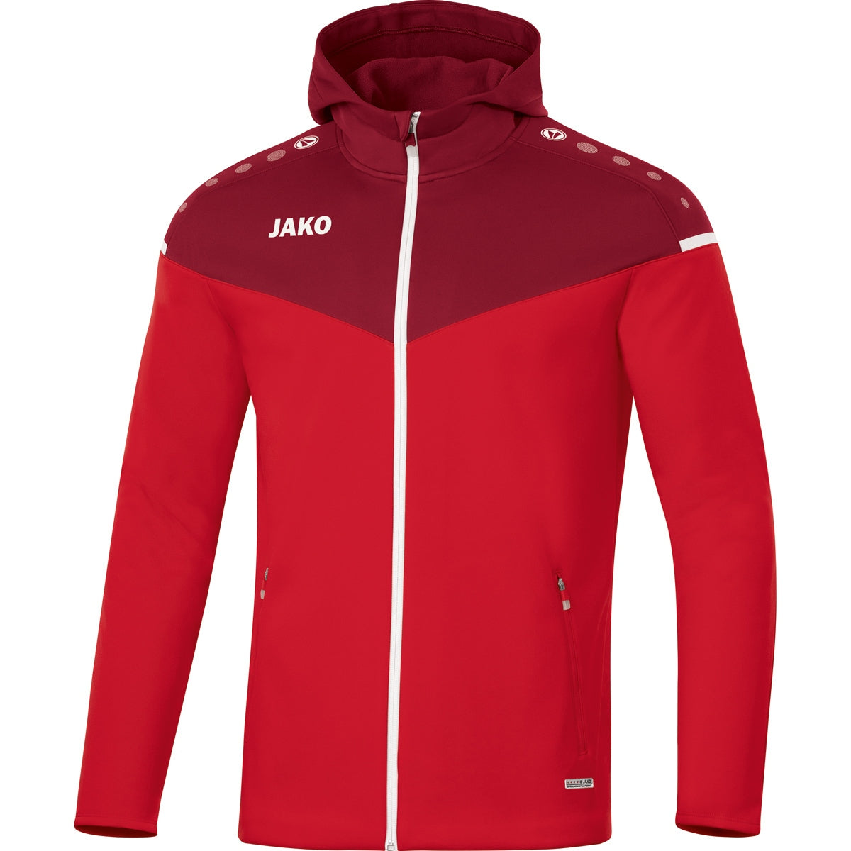 JAKO Kapuzenjacke Champ 2.0 – Rot (vorne)