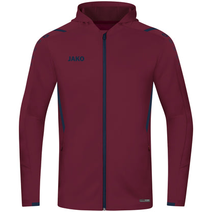 JAKO Kapuzenjacke Challenge – Rot (132) (vorne)