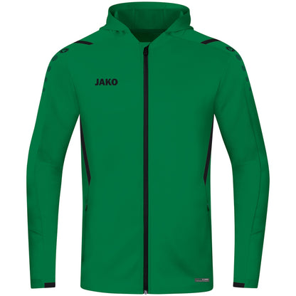 JAKO Kapuzenjacke Challenge – Grün (vorne)
