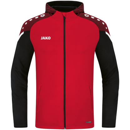 JAKO Kapuzenjacke Performance – Rot (vorne)