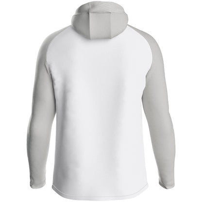 JAKO Kapuzenjacke Iconic – Weiß (hinten)