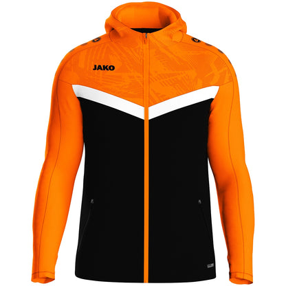 JAKO Kapuzenjacke Iconic – Schwarz (807) (vorne)