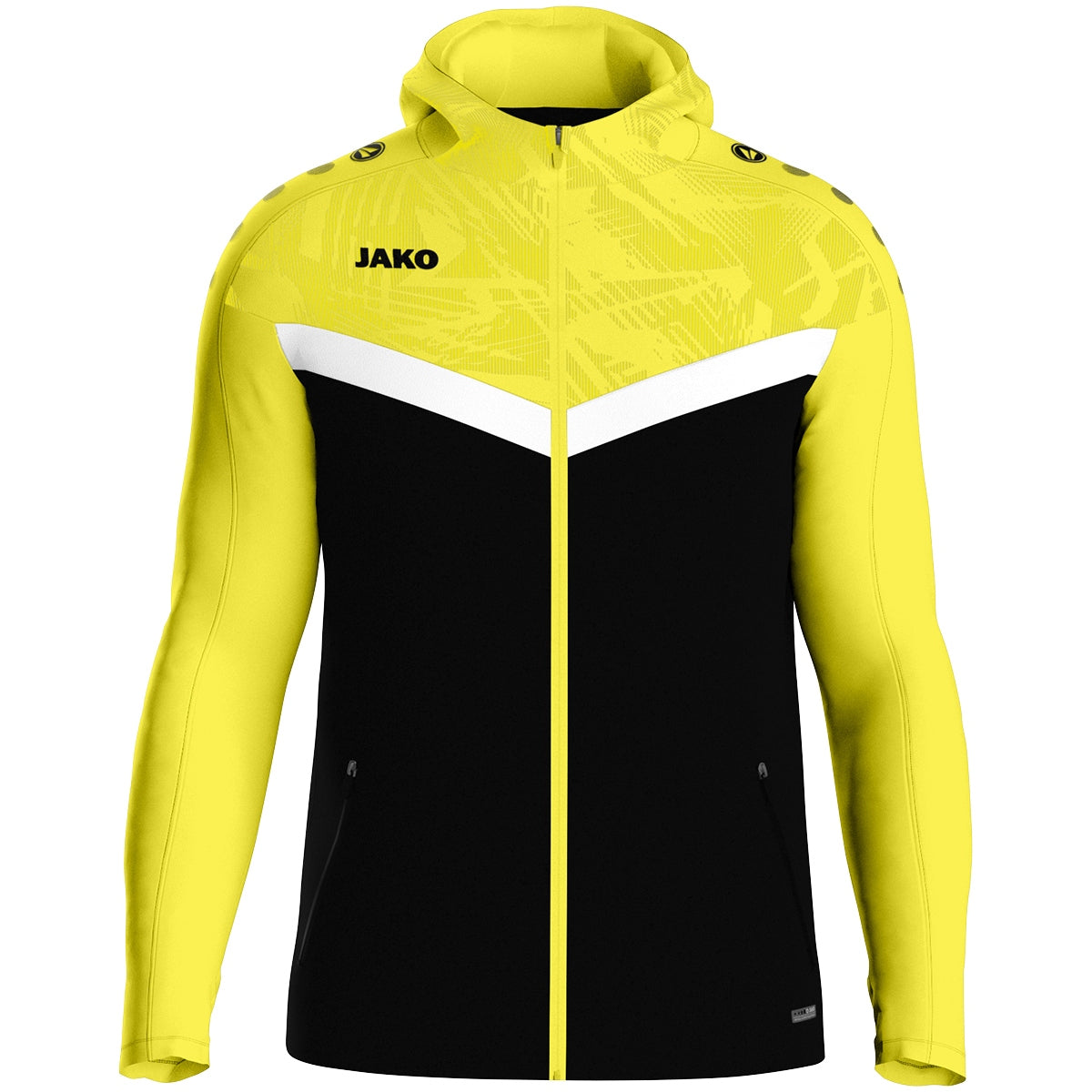 JAKO Kapuzenjacke Iconic – Schwarz (808) (vorne)