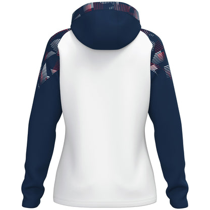 JAKO Kapuzenjacke Sonic Damen – Weiß (039) (hinten)