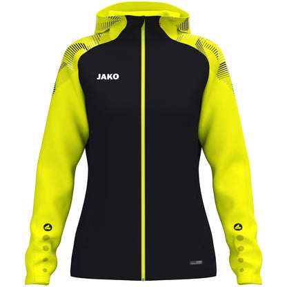 JAKO Kapuzenjacke Sonic Damen – Schwarz (819) (vorne)
