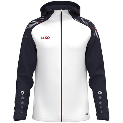 JAKO Kapuzenjacke Sonic – Weiß (039) (vorne)