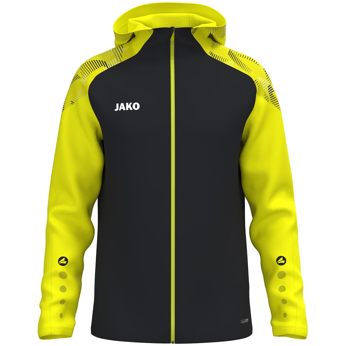 JAKO Kapuzenjacke Sonic – Schwarz (819) (vorne)