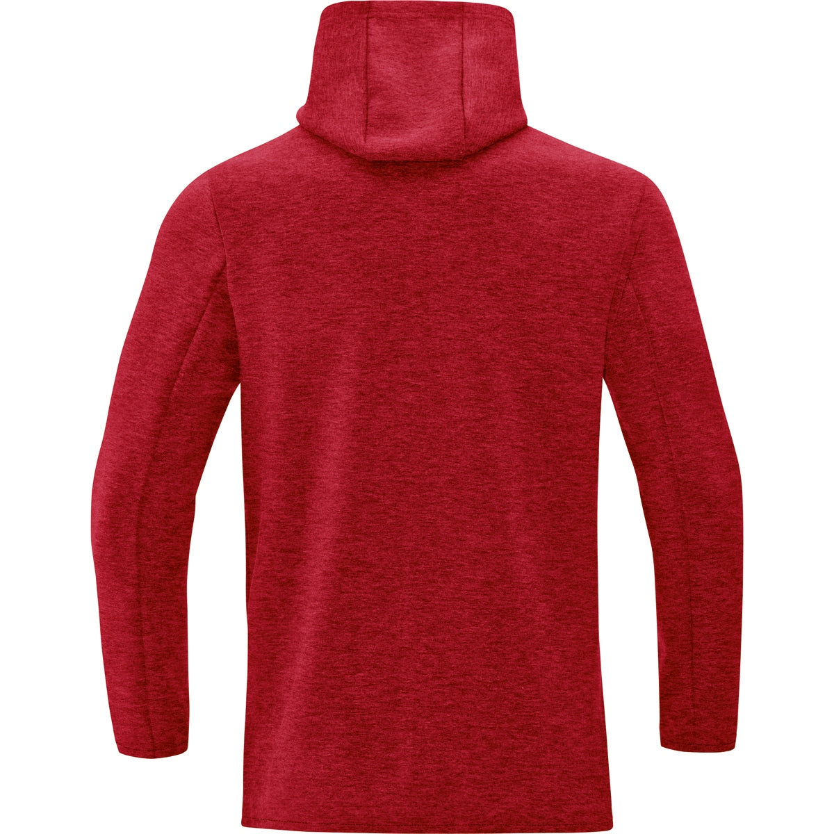 JAKO Kapuzenjacke Premium Basics – Rot (hinten)