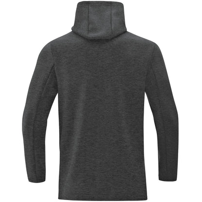 JAKO Kapuzenjacke Premium Basics – Grau (21) (hinten)