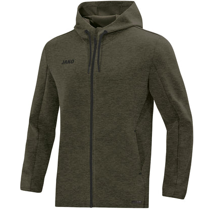 JAKO Kapuzenjacke Premium Basics – Grün (vorne)