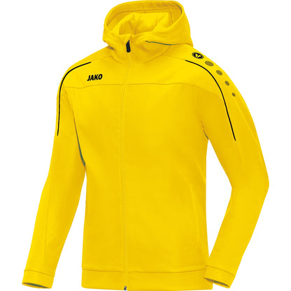 JAKO Kapuzenjacke Classico – Gelb (vorne)