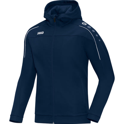 JAKO Kapuzenjacke Classico – Blau (09) (vorne)