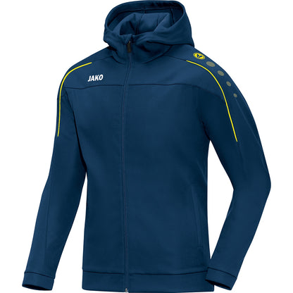 JAKO Kapuzenjacke Classico – Blau (42) (vorne)
