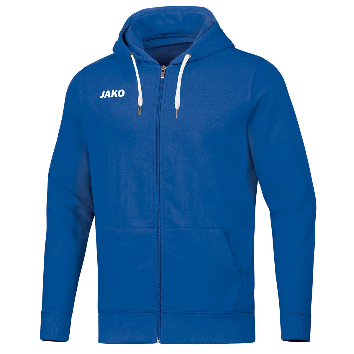 JAKO Kapuzenjacke Base – Blau (04) (vorne)