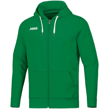 JAKO Kapuzenjacke Base – Grün (vorne)