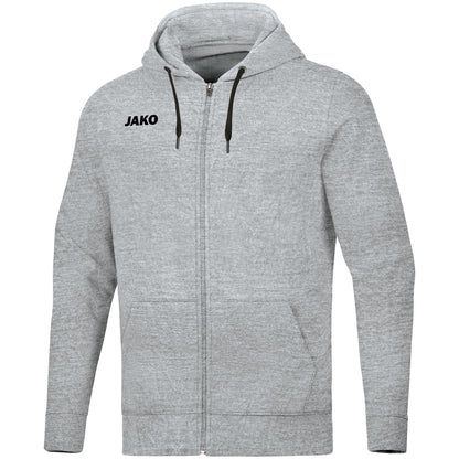 JAKO Kapuzenjacke Base – Grau (41) (vorne)