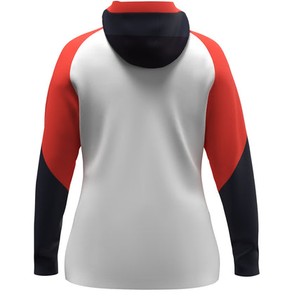JAKO Kapuzenjacke Dynamic Damen – Weiß (hinten)