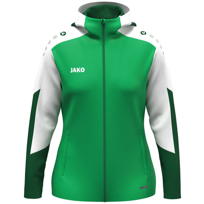 JAKO Kapuzenjacke Dynamic Damen – Grün (vorne)