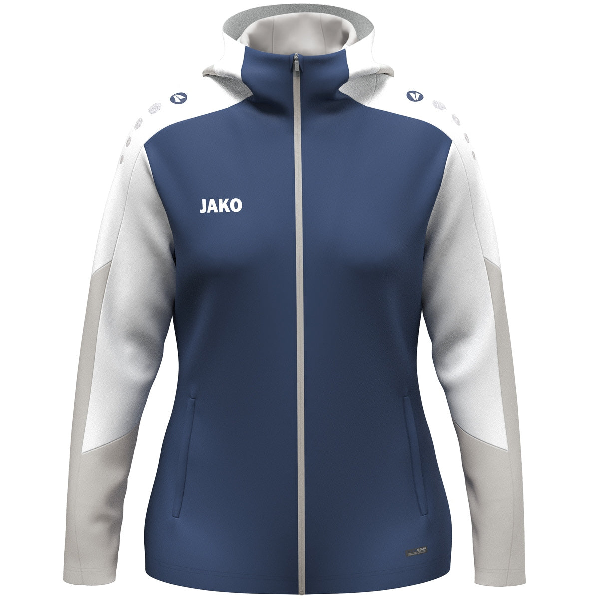 JAKO Kapuzenjacke Dynamic Damen – Blau (921) (vorne)