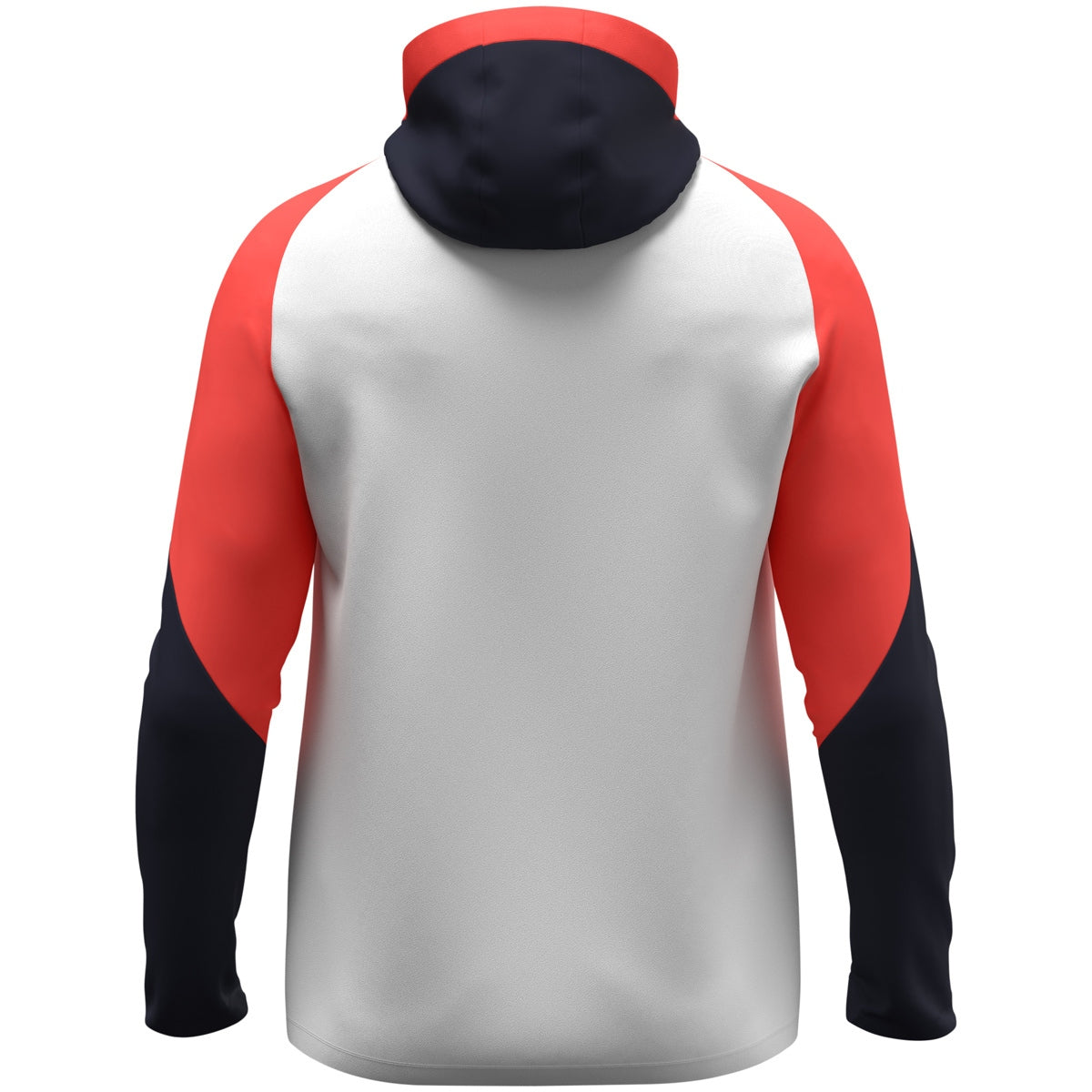 JAKO Kapuzenjacke Dynamic – Weiß (hinten)