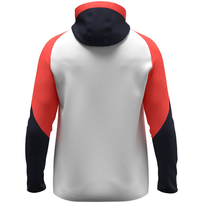 JAKO Kapuzenjacke Dynamic – Weiß (hinten)