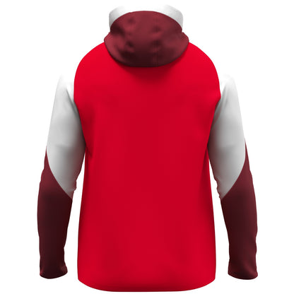 JAKO Kapuzenjacke Dynamic – Rot (hinten)