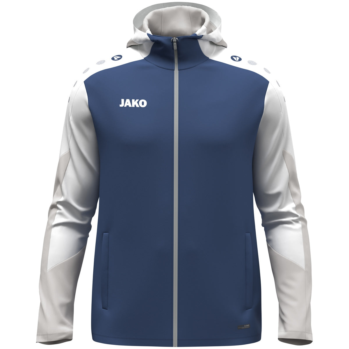 JAKO Kapuzenjacke Dynamic – Blau (921) (vorne)