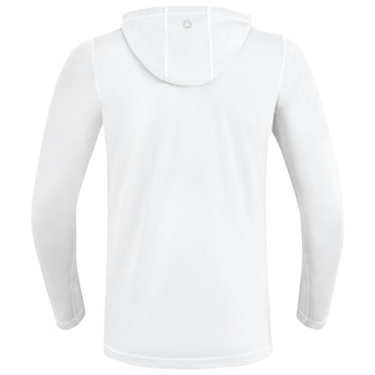 JAKO Kapuzenjacke Run 2.0 – Weiß (hinten)