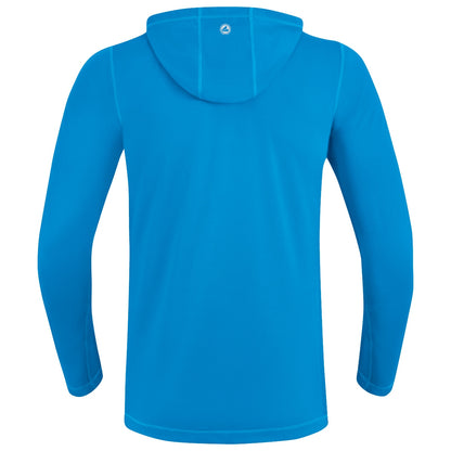 JAKO Kapuzenjacke Run 2.0 – Blau (hinten)
