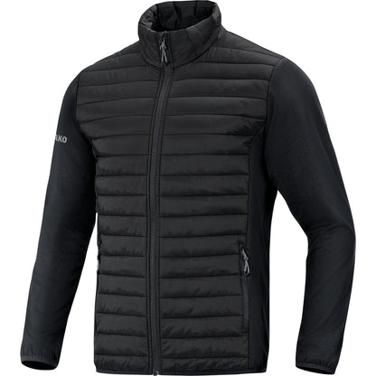 JAKO Hybridjacke Premium – Schwarz (vorne)