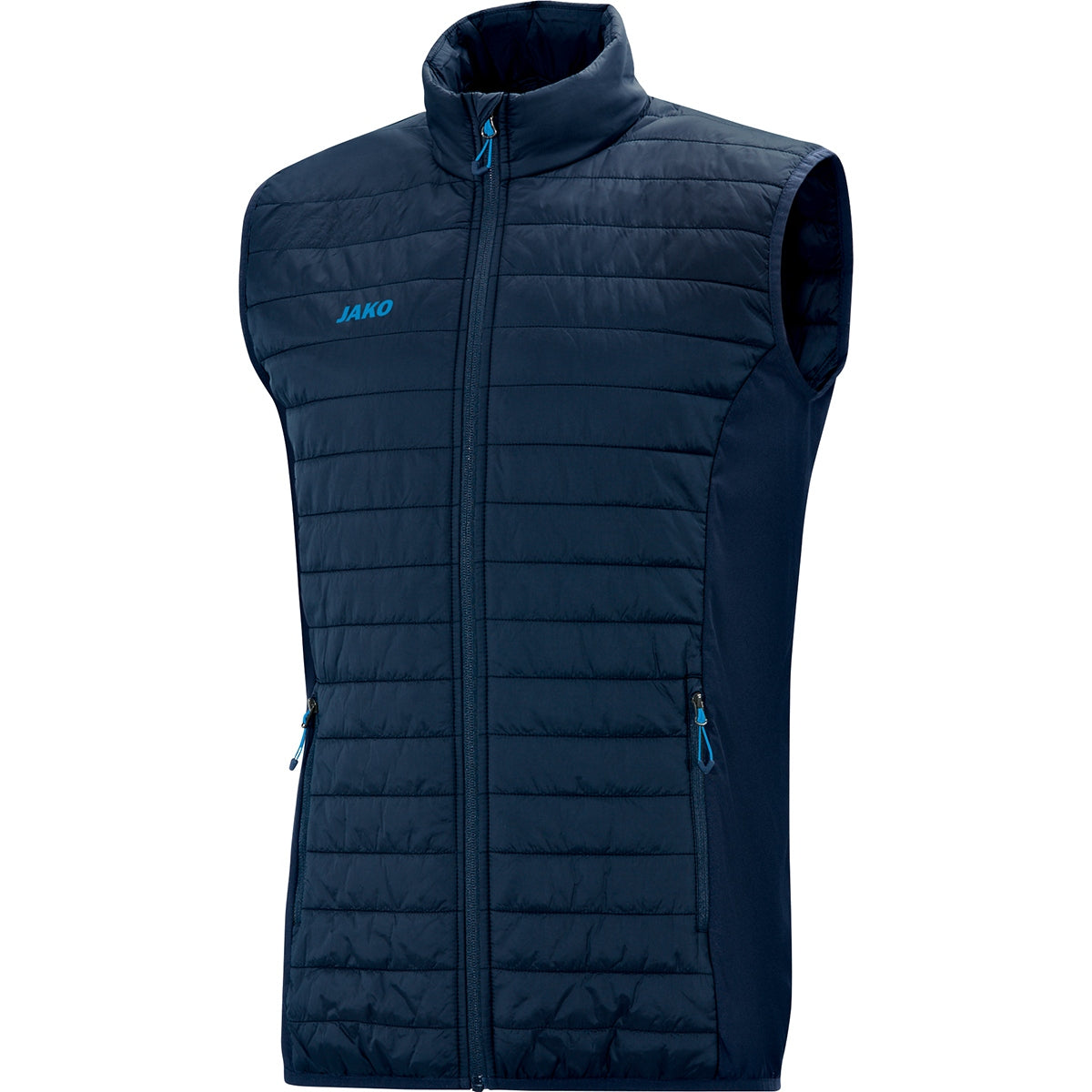 JAKO Steppweste Premium – Blau (vorne)