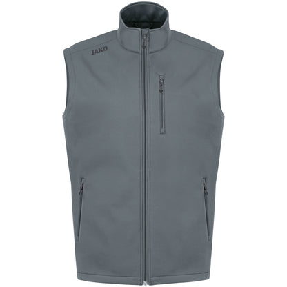JAKO Softshellweste Premium – Grau (vorne)