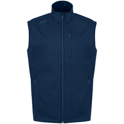 JAKO Softshellweste Premium – Blau (vorne)