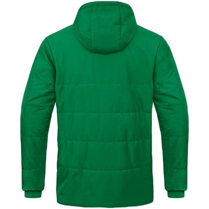 JAKO Coachjacke Team mit Kapuze – Grün (hinten)