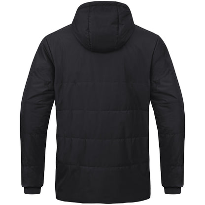 JAKO Coachjacke Team mit Kapuze – Schwarz (hinten)