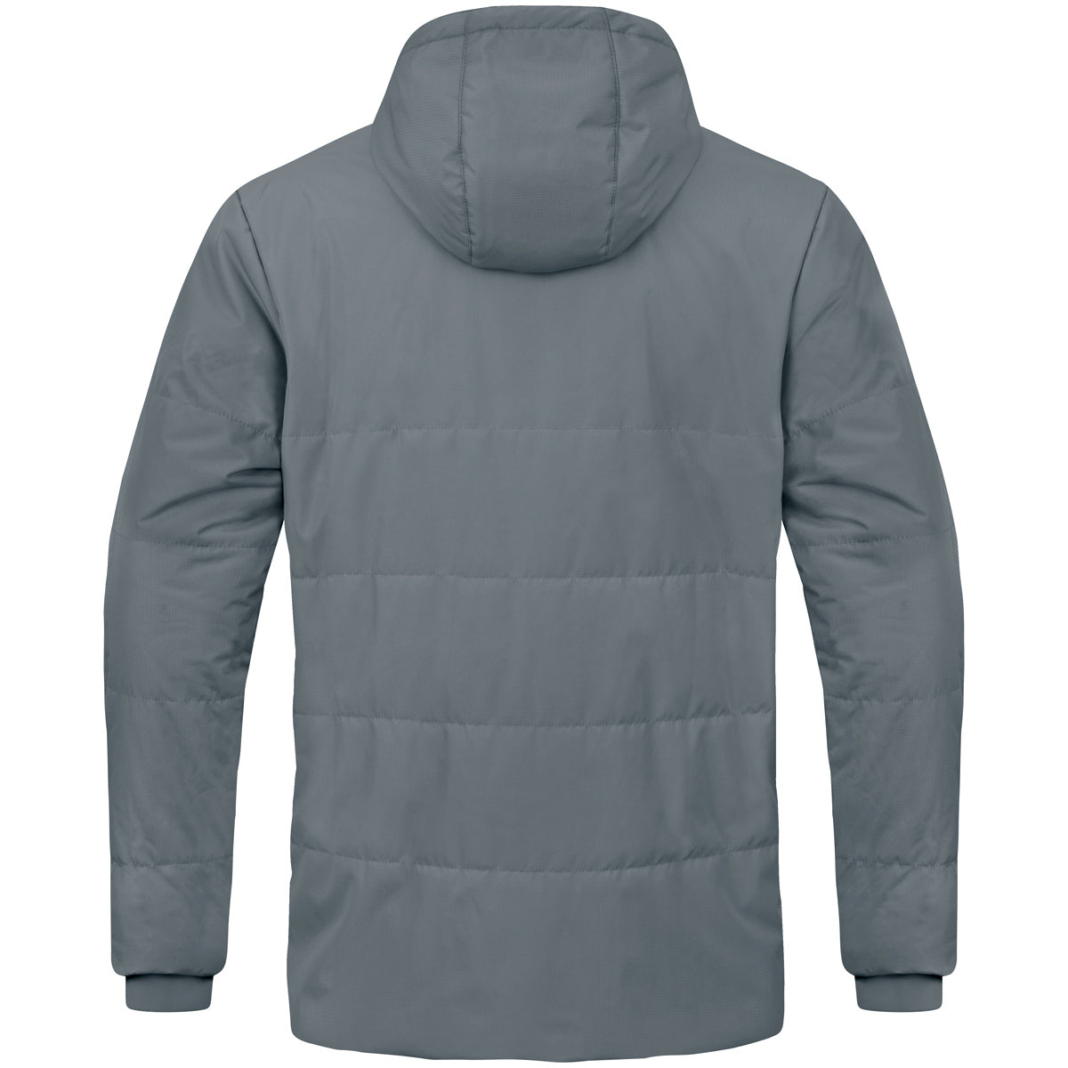 JAKO Coachjacke Team mit Kapuze – Grau (hinten)
