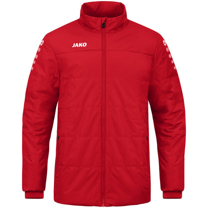 JAKO Coachjacke Team – Rot (vorne)