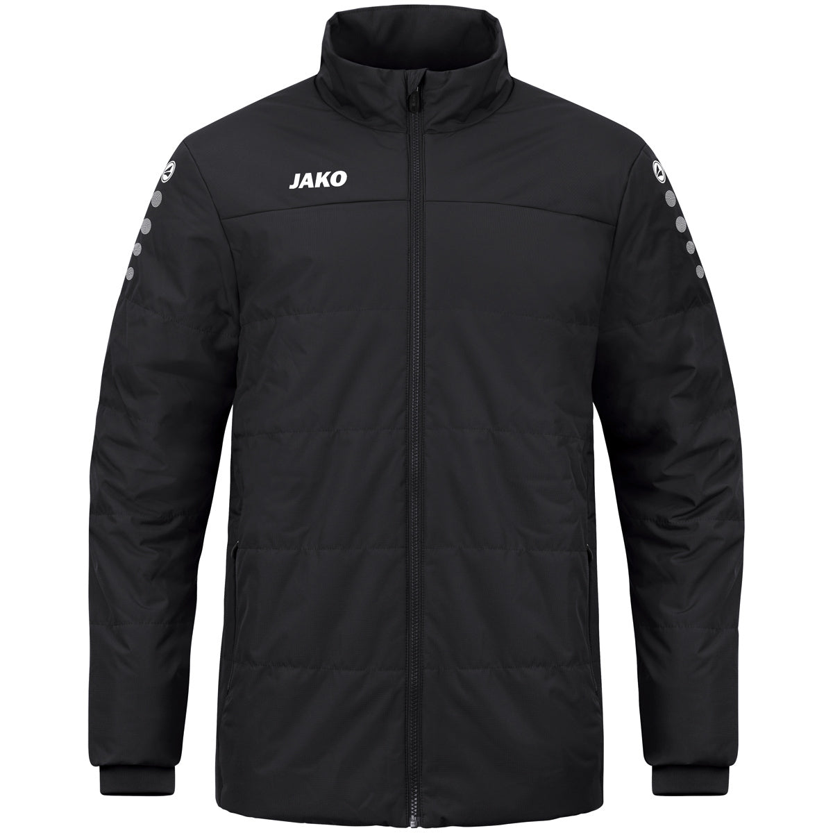 JAKO Coachjacke Team – Schwarz (vorne)