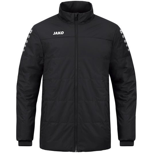 JAKO Coachjacke Team – Schwarz (vorne)