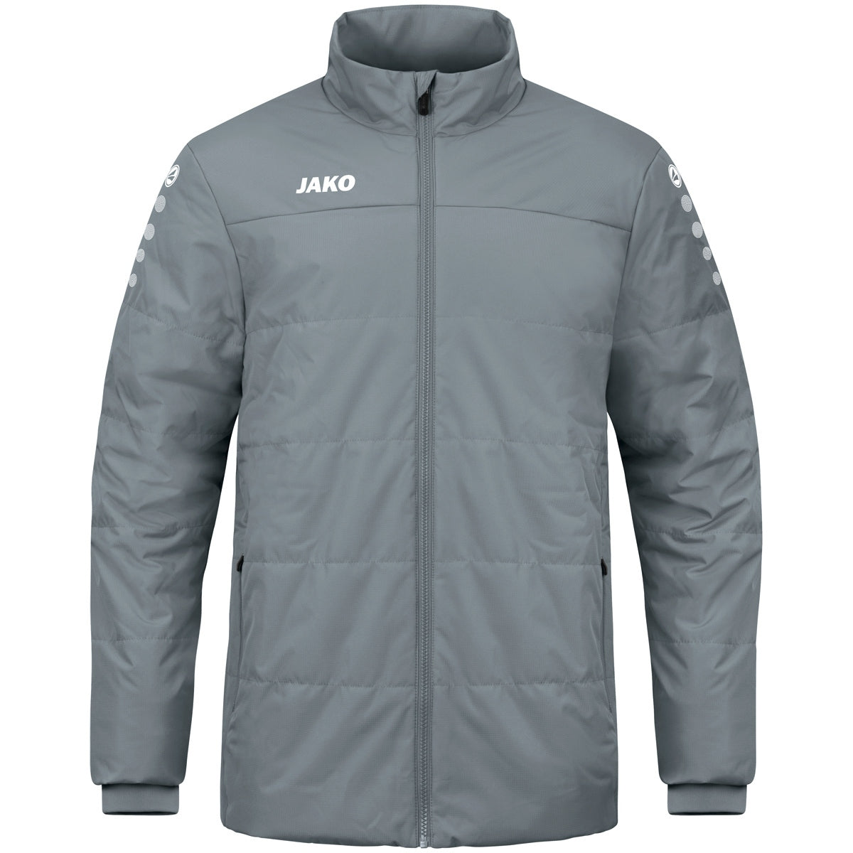 JAKO Coachjacke Team – Grau (vorne)